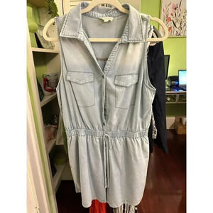 Light Blue Sleeveless Jumpsuit